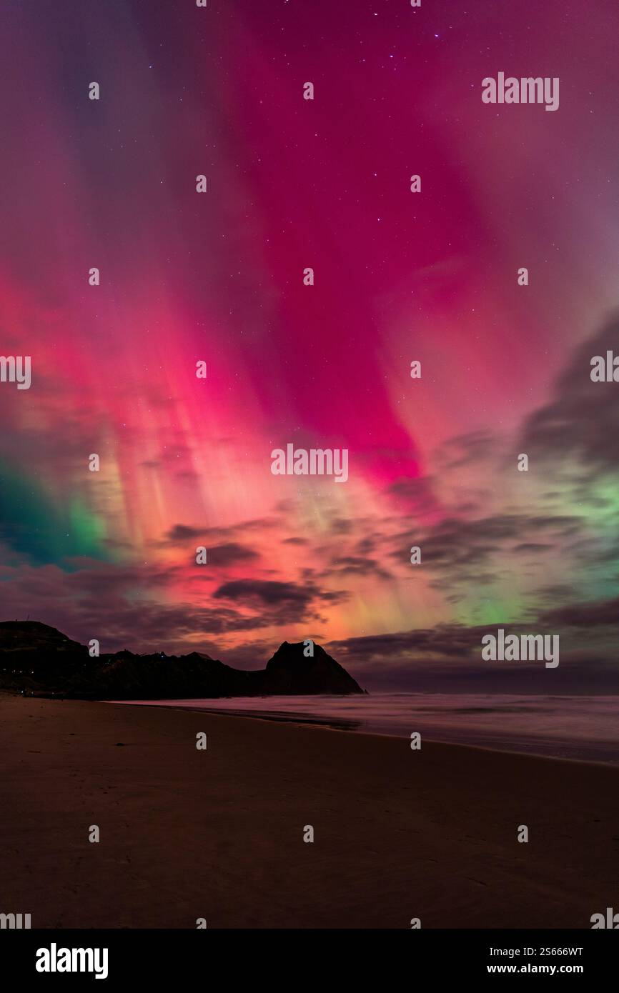 Aurora dans Dunedin, 2024 Banque D'Images