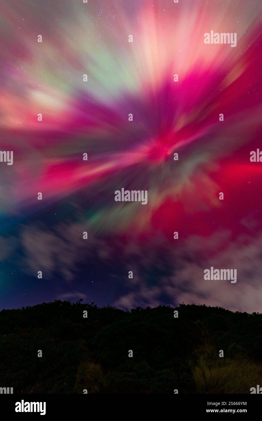 Aurora dans Dunedin, 2024 Banque D'Images