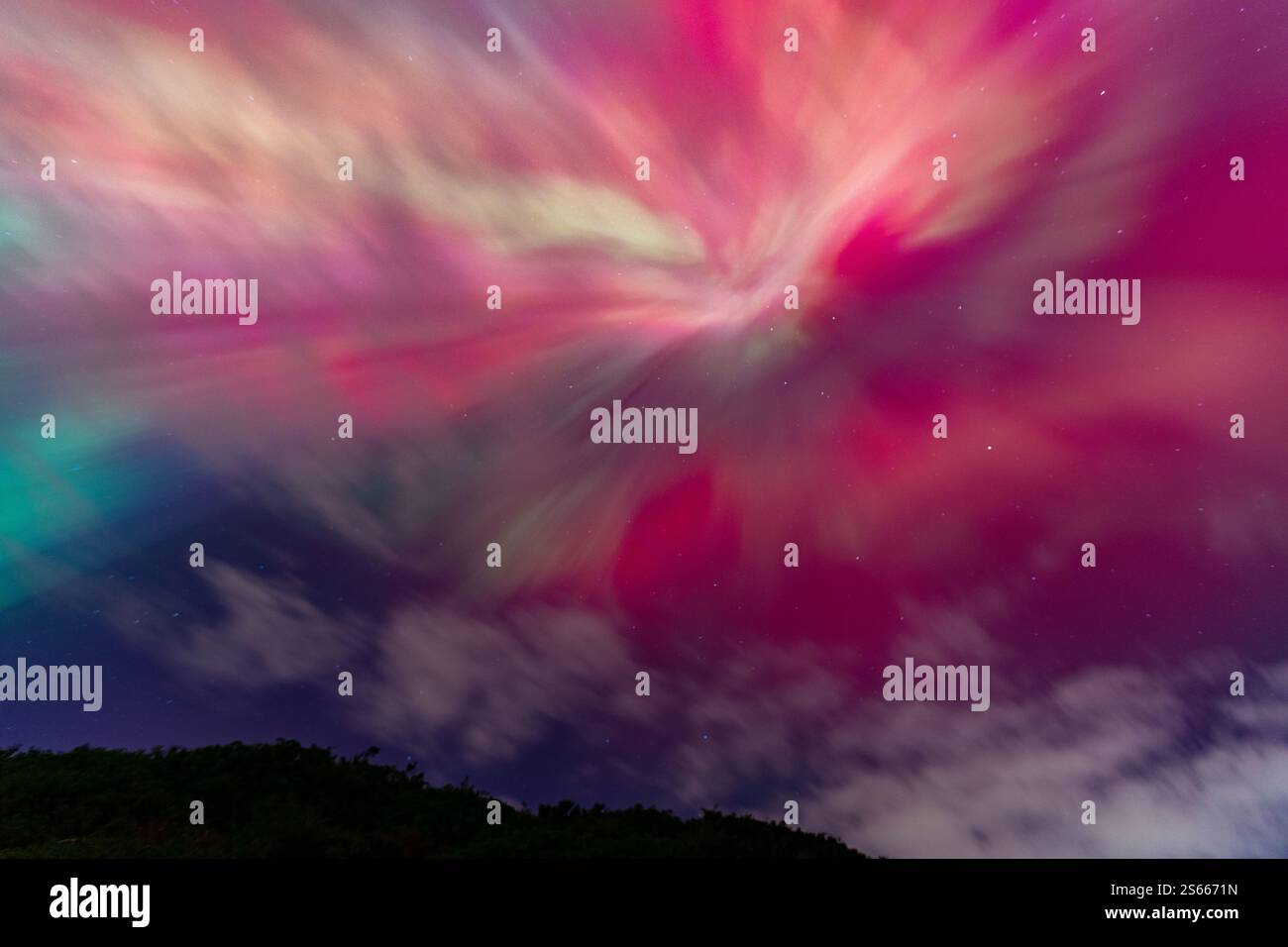 Aurora dans Dunedin, 2024 Banque D'Images