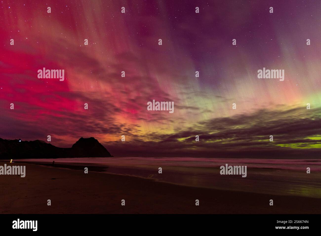 Aurora dans Dunedin, 2024 Banque D'Images