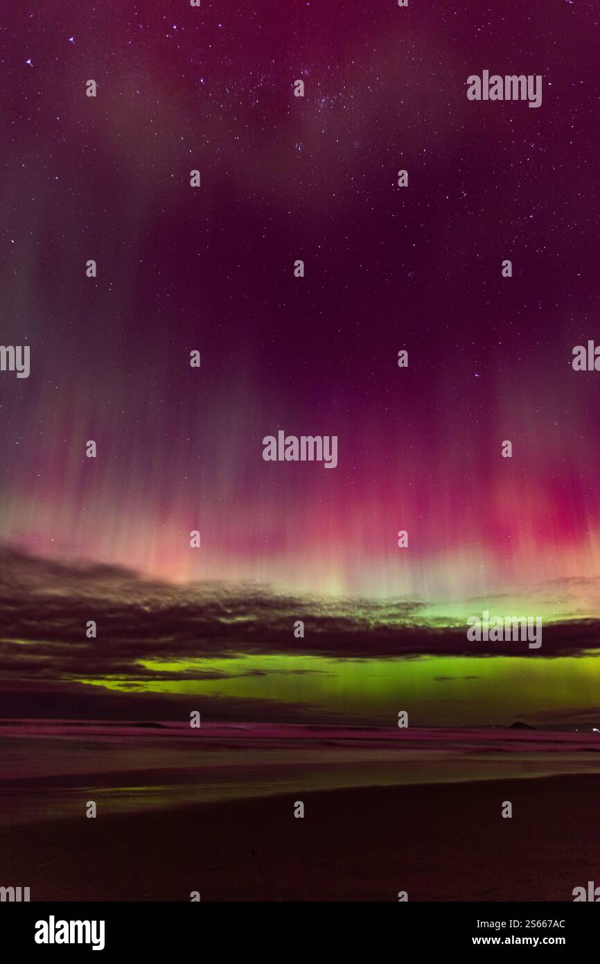 Aurora dans Dunedin, 2024 Banque D'Images