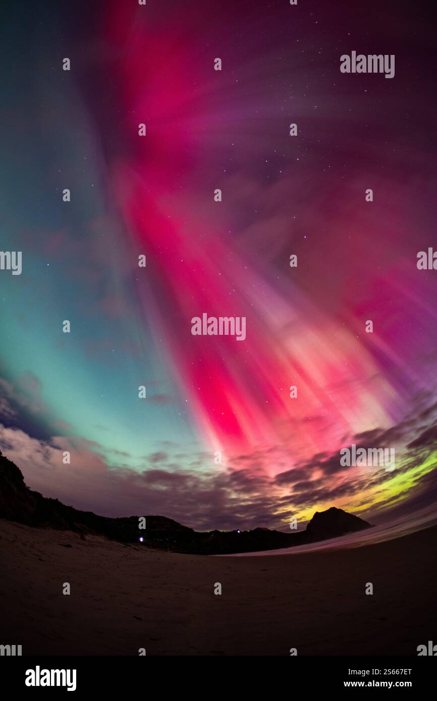 Aurora dans Dunedin, 2024 Banque D'Images