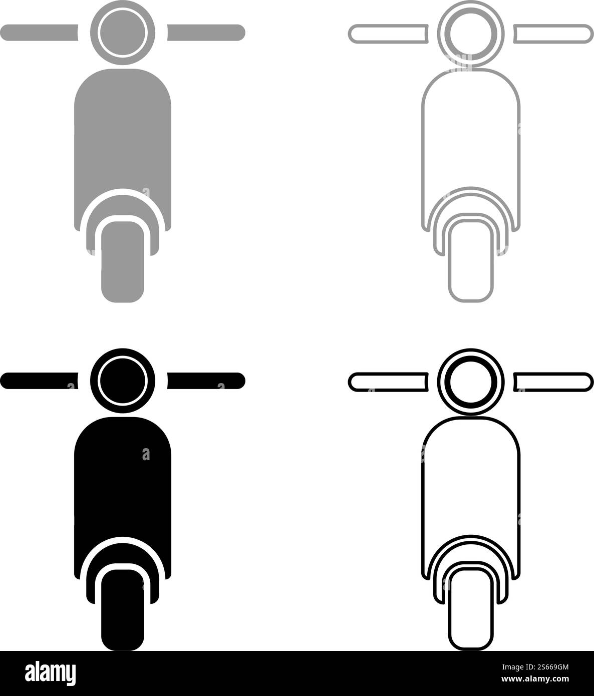 Scooter Motorcycle Motobike Delivery concept de cyclomoteur Shipping Icon Outline Set noir gris illustration vectorielle de style plat image simple. Scooter Motorcycle Motobike Delivery concept de cyclomoteur Shipping Icon Outline Set noir gris illustration vectorielle image de style plat Illustration de Vecteur