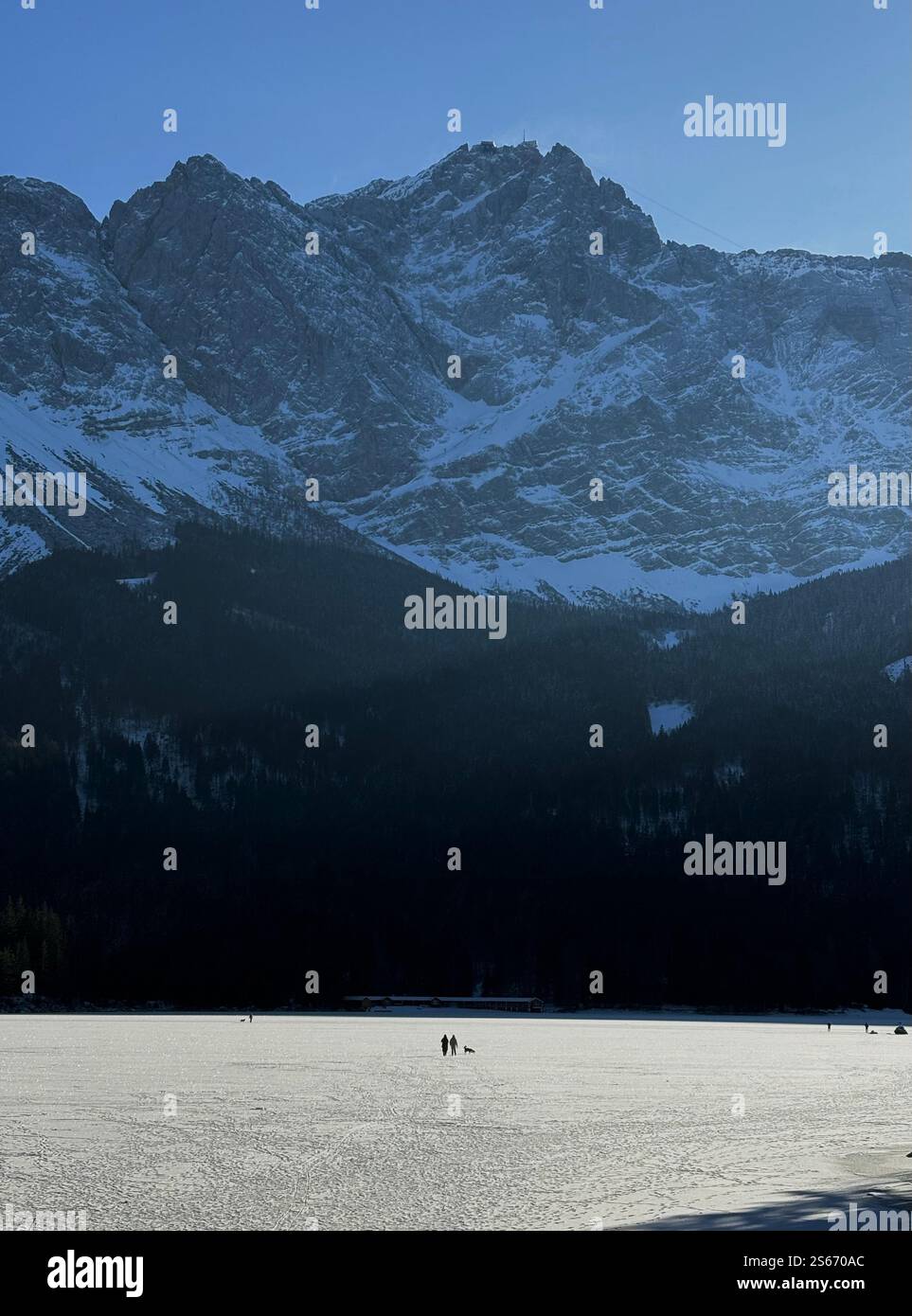 Eibsee, Zugspitze - Image de stock capturée avec un smartphone
