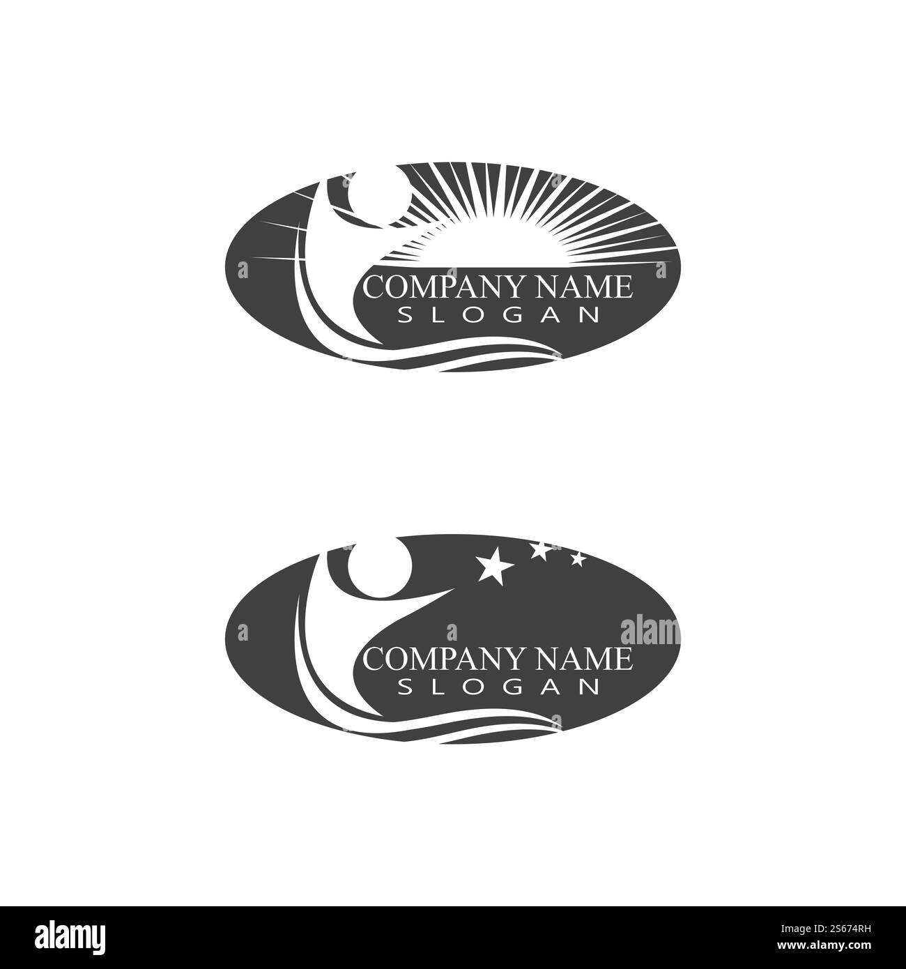 Les gens en bonne santé Fun logo icône vecteur modèle de vie Illustration de Vecteur