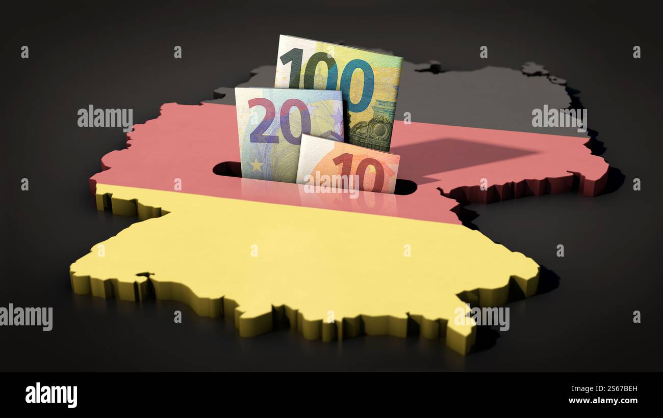 L'Allemagne comme caisse d'épargne Banque D'Images