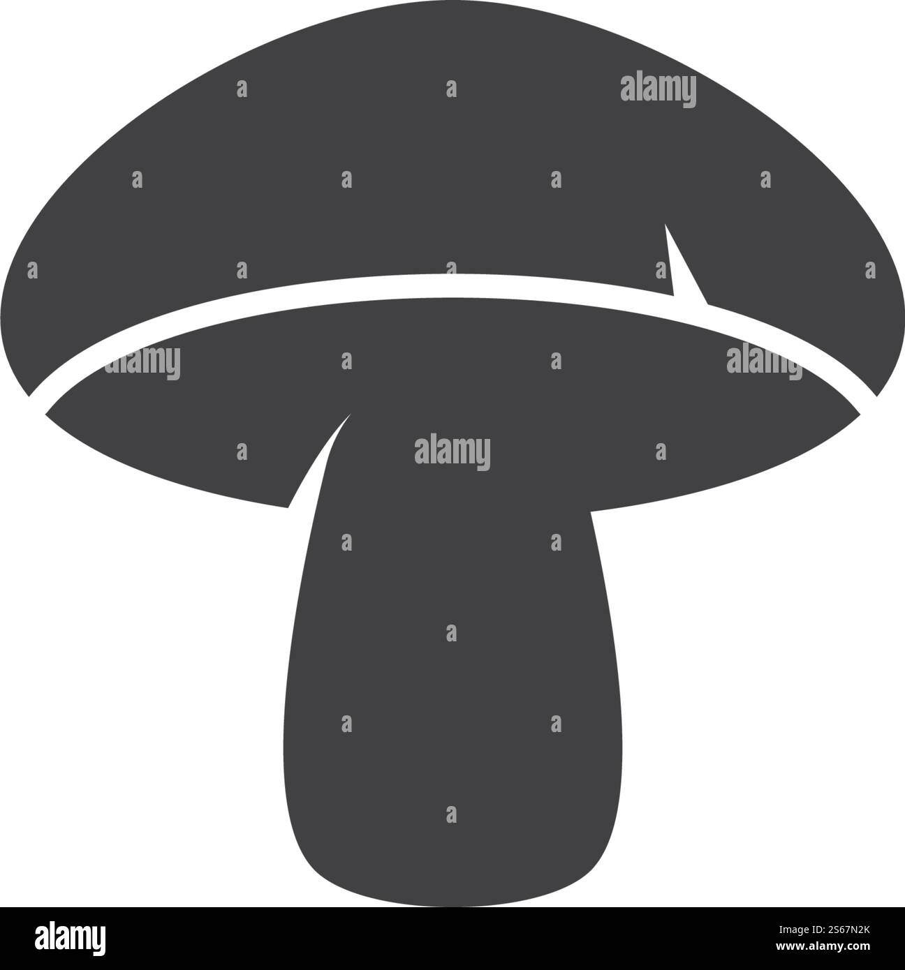 Modèle de vecteur d'icône de logo de champignon Illustration de Vecteur