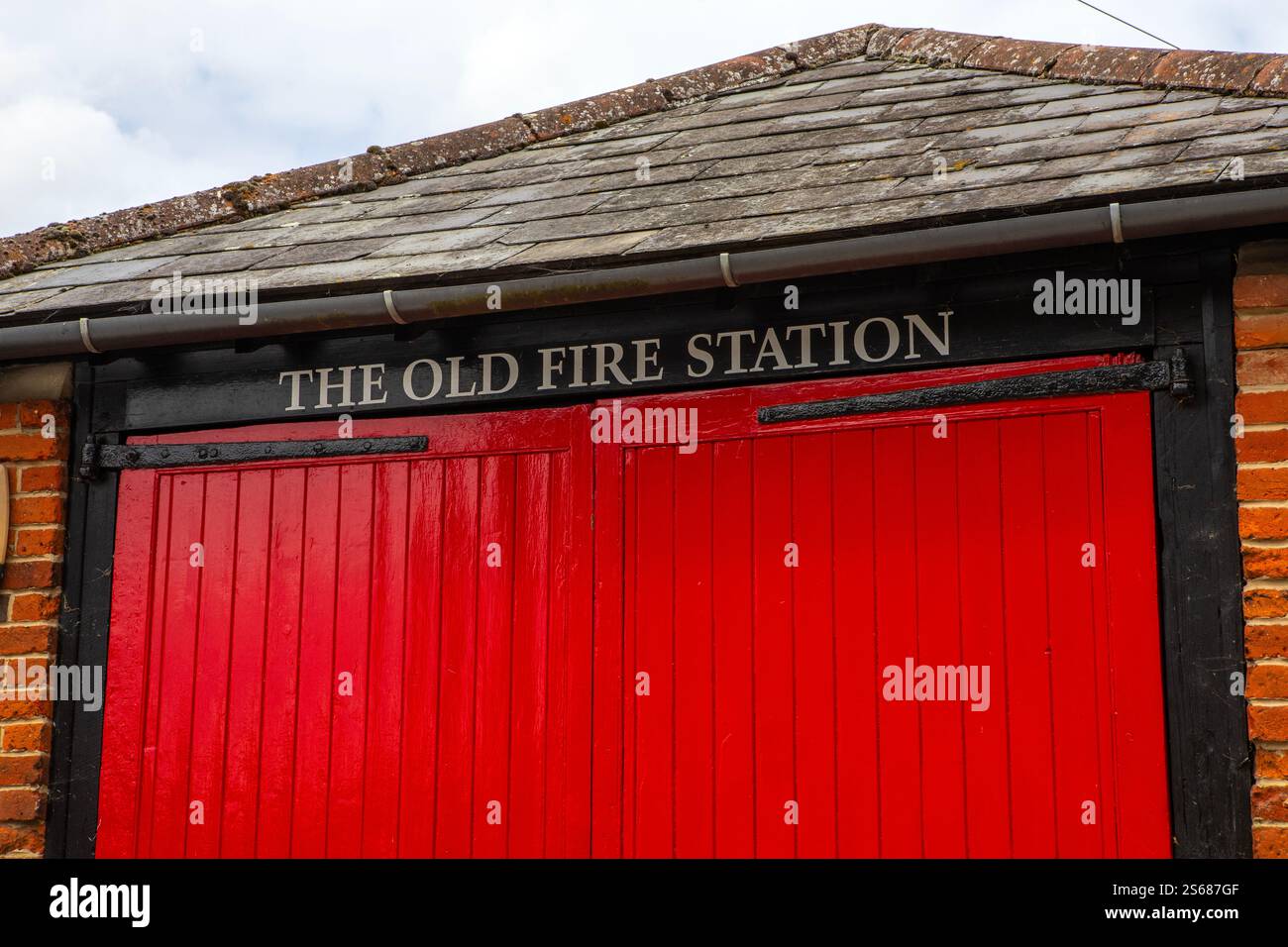 L'ancienne caserne de pompiers dans la belle ville de Coggeshall dans l'Essex, Royaume-Uni. Banque D'Images