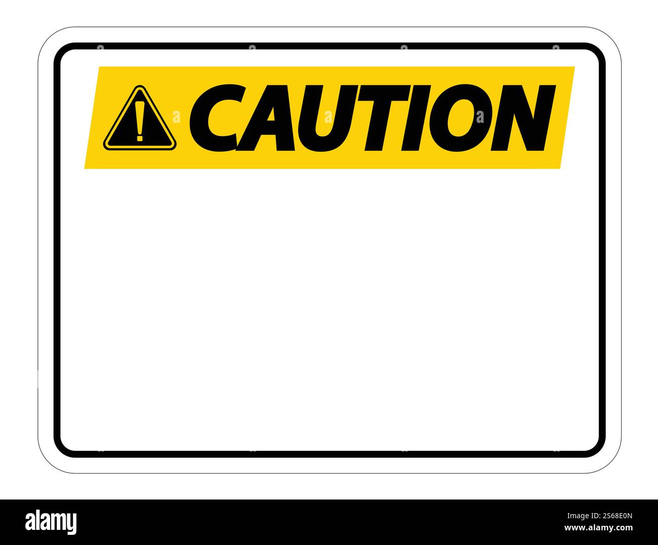 Des panneaux d'avertissement s'annoncent au rond-point sur fond blanc Illustration de Vecteur