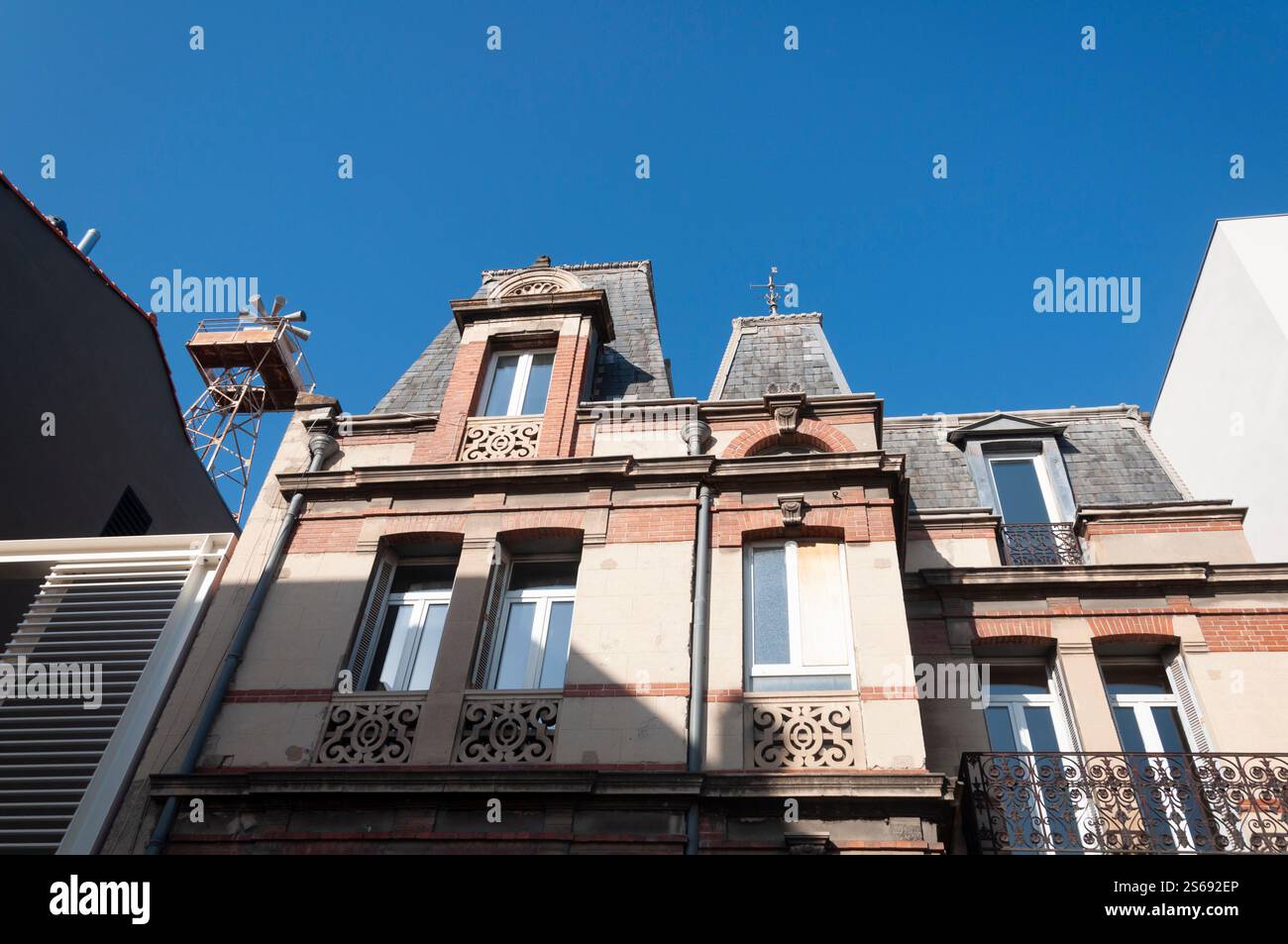 Hôtel Drancourt à Perpignan, architecture du XIXe siècle, Viggo Dorph Petersen architecte, France Banque D'Images