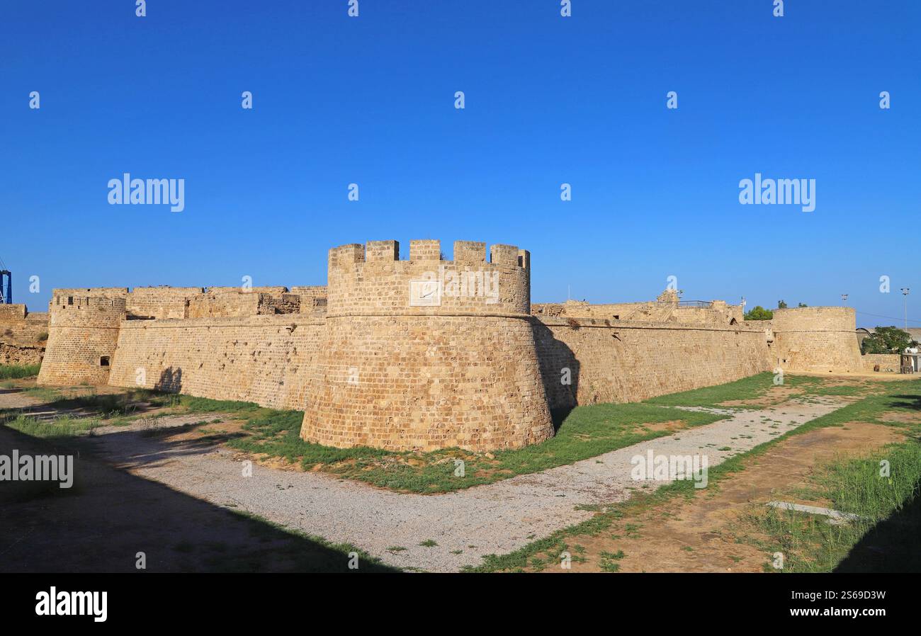 Château d'Othello dans la vieille ville de Famagouste, Chypre du Nord Banque D'Images