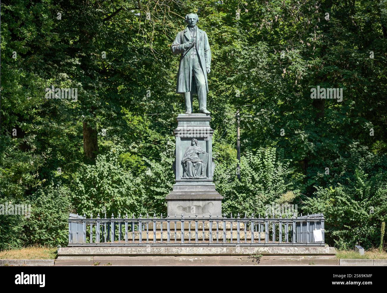 Uhlanddenkmal, Anlagenpark, Tübingen, Bade-Württemberg, Deutschland Banque D'Images