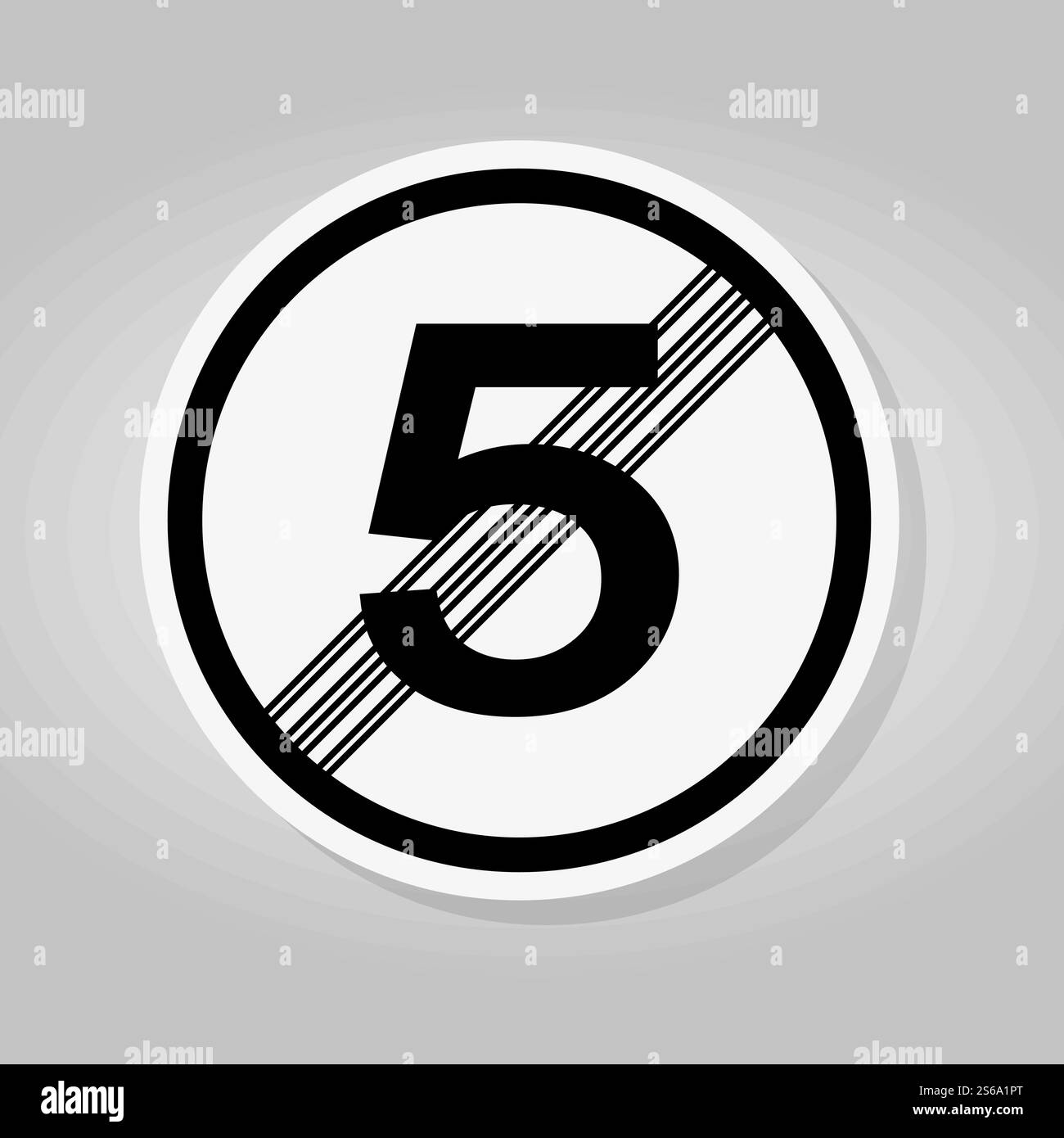 Symbole fin de restriction panneau isoler sur fond blanc, illustration vectorielle Illustration de Vecteur