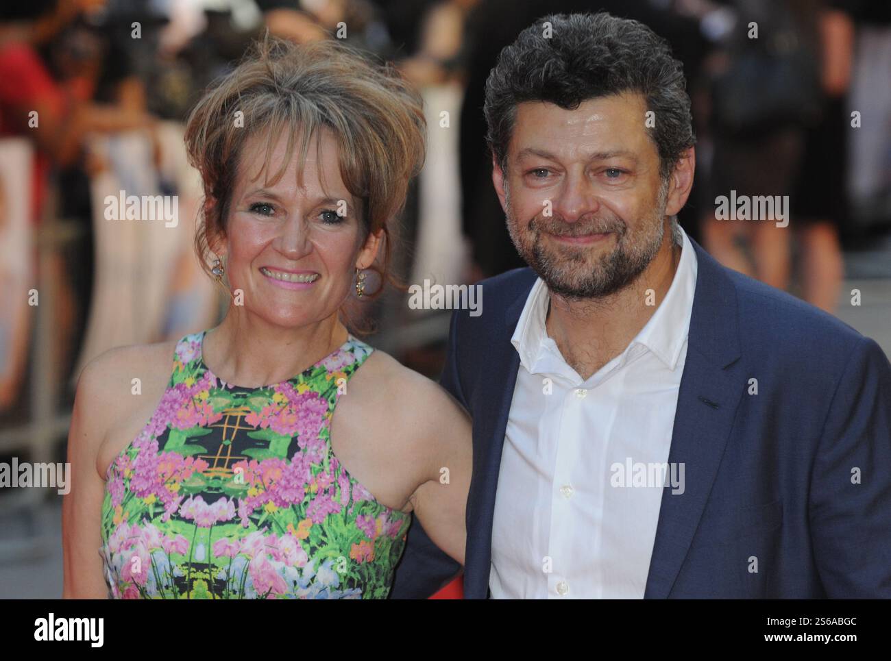 Andy Serkis, Lorraine Ashbourne, première mondiale de Diana, Odeon Leicester Square, Londres, Royaume-Uni Banque D'Images