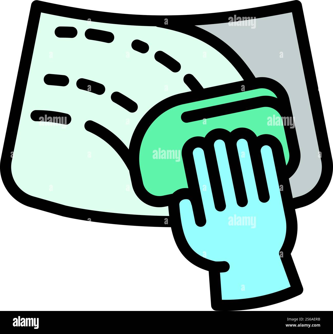 Icône de lave-glace de voiture. Icône vectorielle de lavage de pare-brise de voiture pour la conception de Web isolé sur fond blanc. Icône de lave-glace de voiture, style de contour Illustration de Vecteur