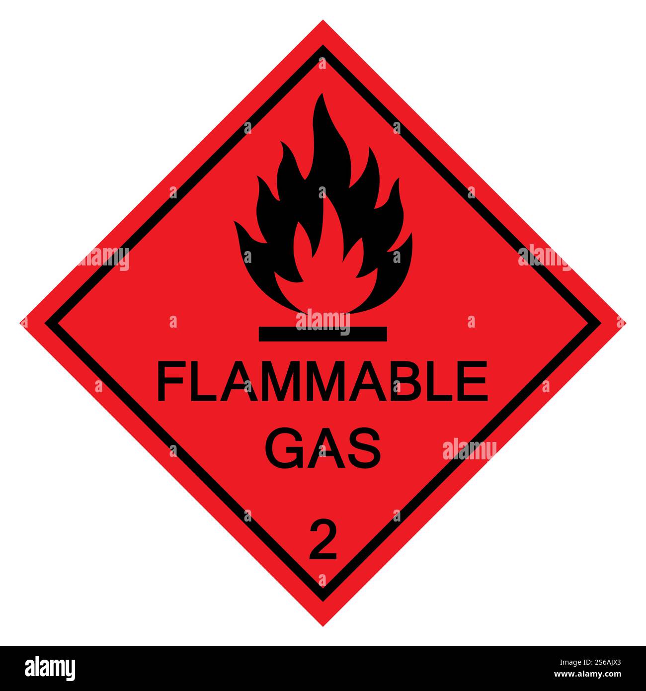 Symbole de gaz inflammable isoler sur fond blanc, illustration vectorielle EPS.10 Illustration de Vecteur