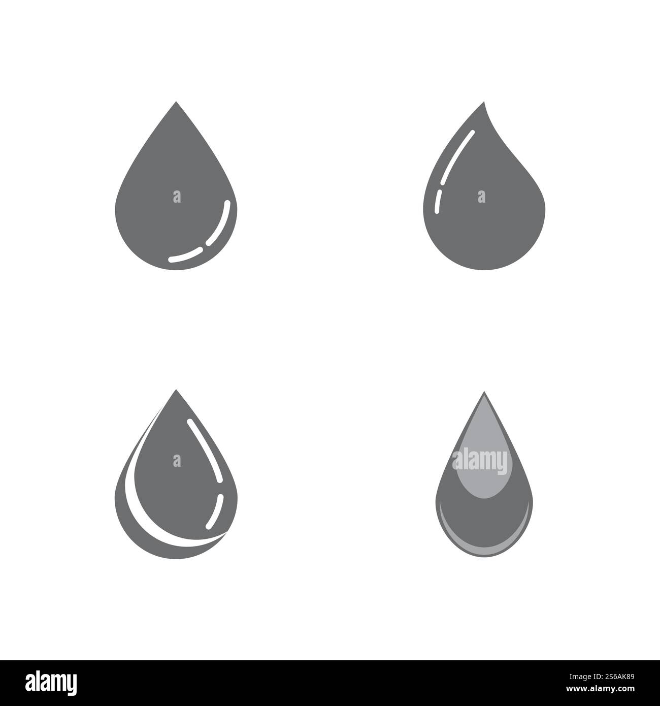 Définir le modèle de logo de goutte d'eau motif vectoriel Illustration de Vecteur