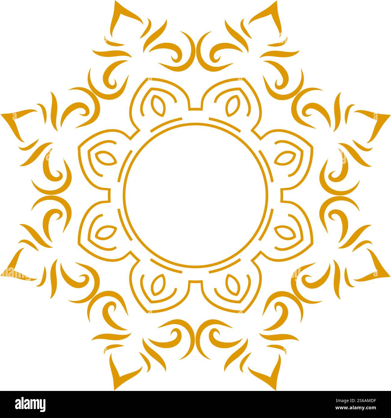 Conception vectorielle de motif arabe de ligne décorative Illustration de Vecteur