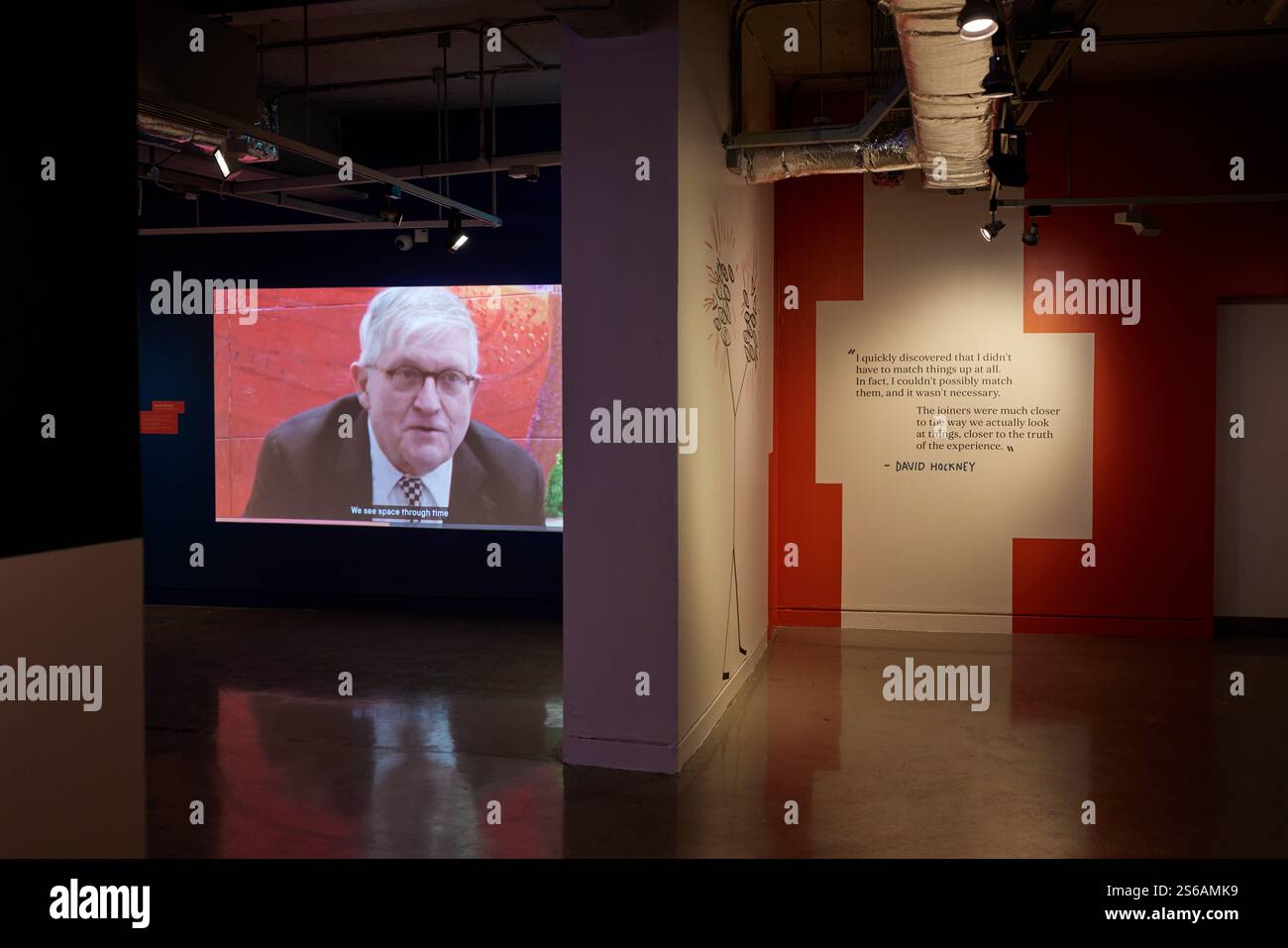 Exposition de David « Hockney’s Piece Together » au Musée national des sciences et des médias de Bradford 2025 Banque D'Images