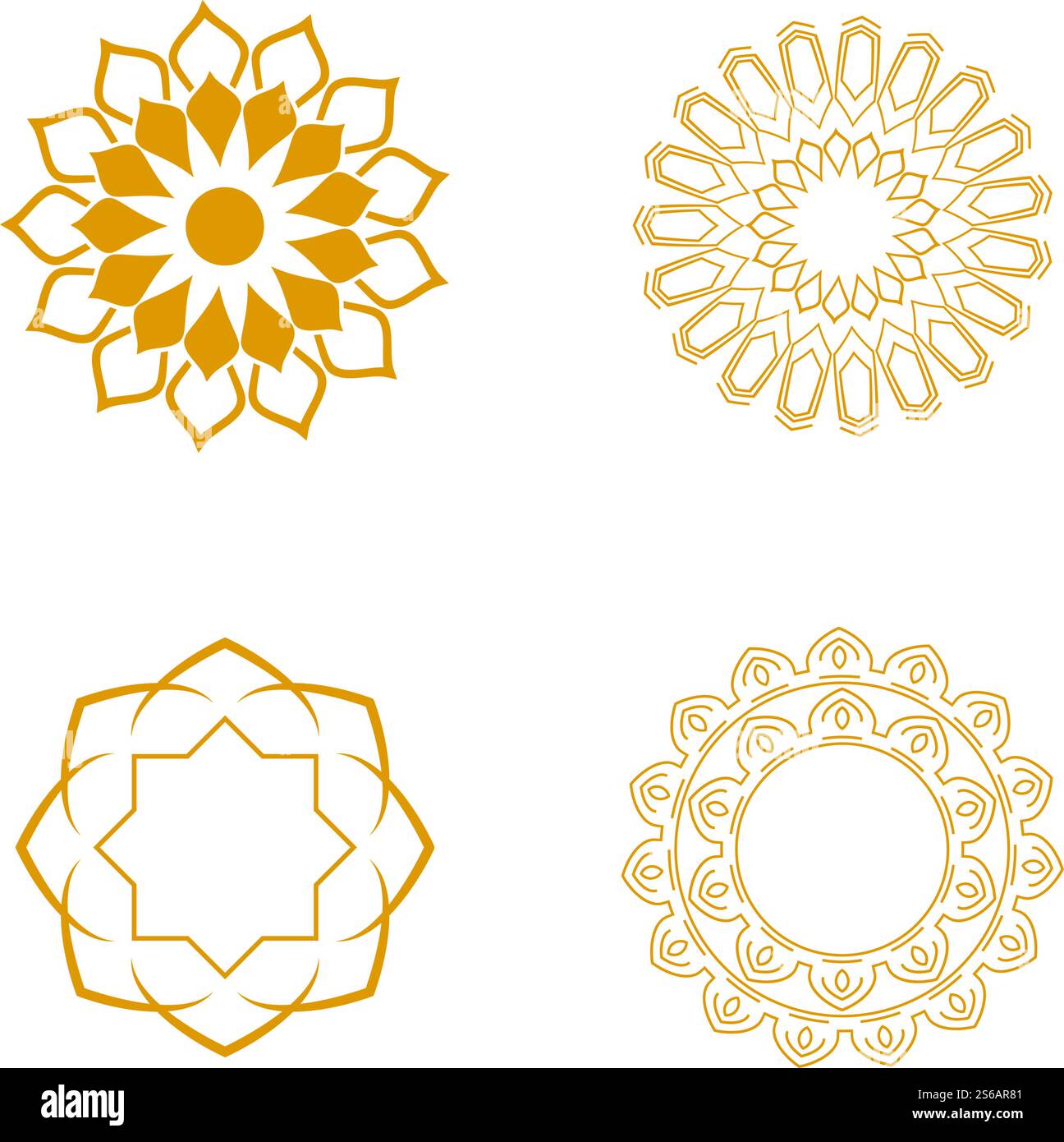 Conception vectorielle de motif arabe de ligne décorative Illustration de Vecteur