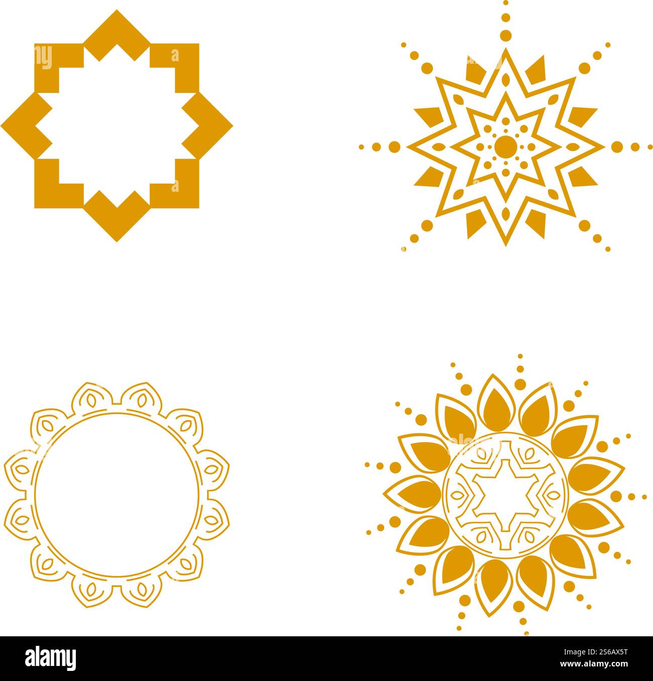 Conception vectorielle de motif arabe de ligne décorative Illustration de Vecteur