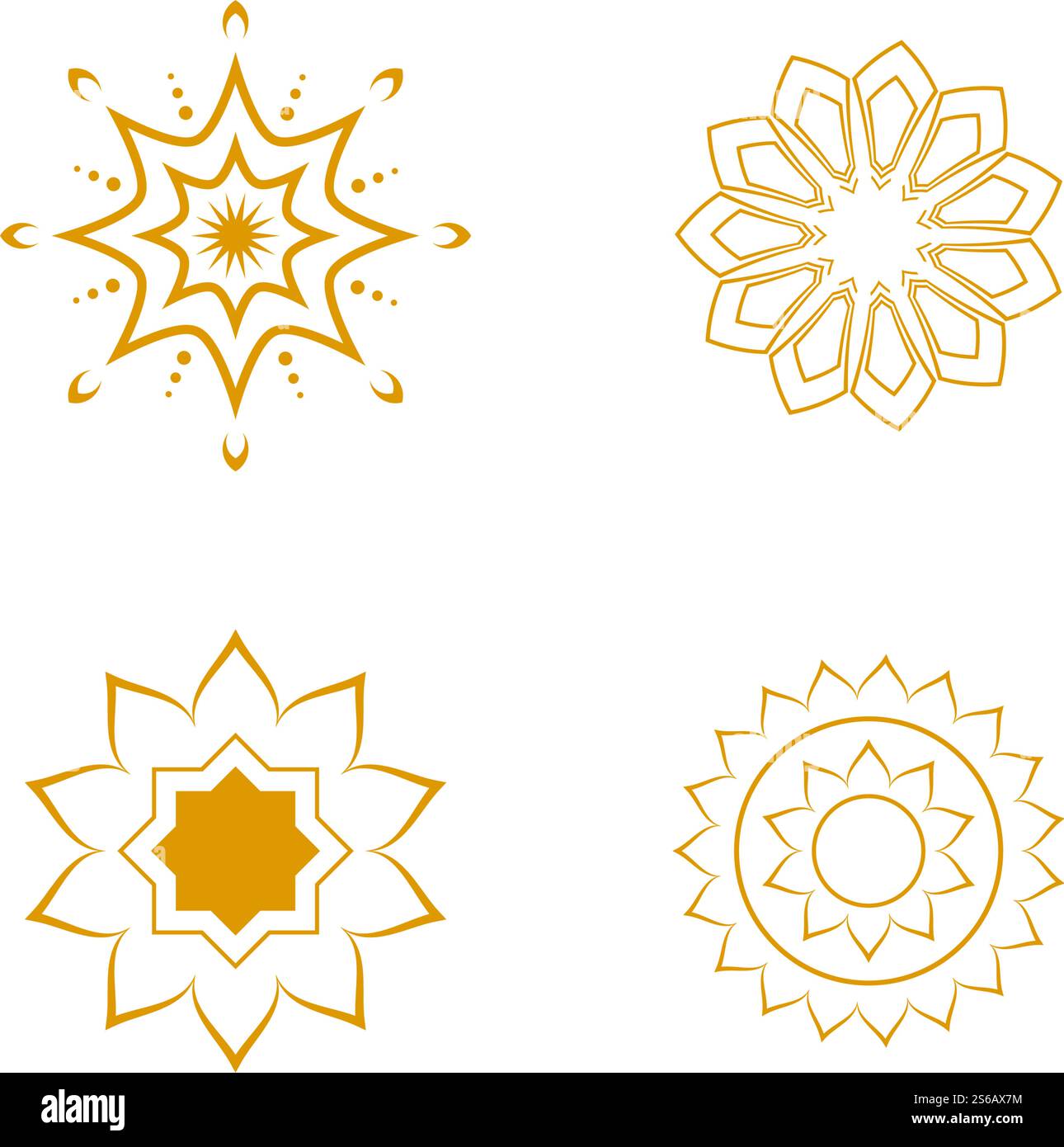 Conception vectorielle de motif arabe de ligne décorative Illustration de Vecteur