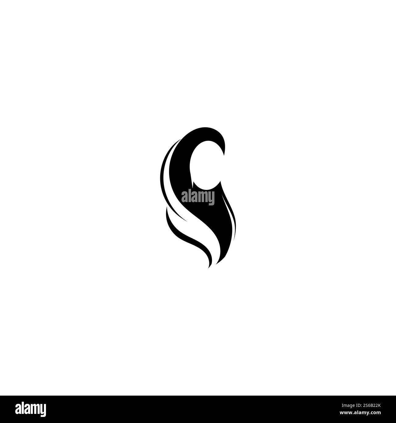 Muslimah hijab modèle Logo vector illustration design Illustration de Vecteur