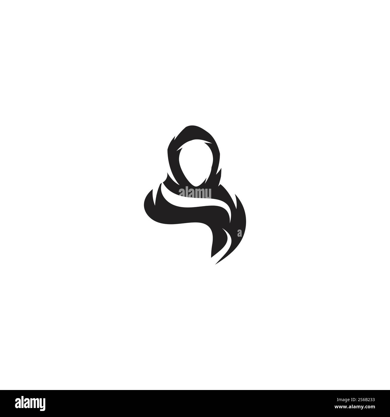 Muslimah hijab modèle Logo vector illustration design Illustration de Vecteur