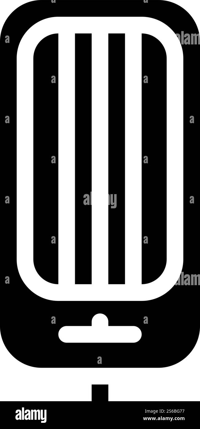 vecteur d'icône de glyphe de détail d'outil de système d'arrosage. panneau de détail de l'outil du système d'arrosage. illustration noire du symbole de contour isolé. illustration vectorielle d'icône de glyphe de détail d'outil de système d'arrosage Illustration de Vecteur