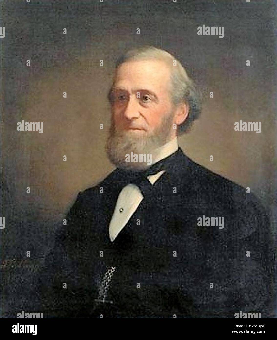 George Leib Harrison (1811-1885) Portrait à l'huile. Banque D'Images