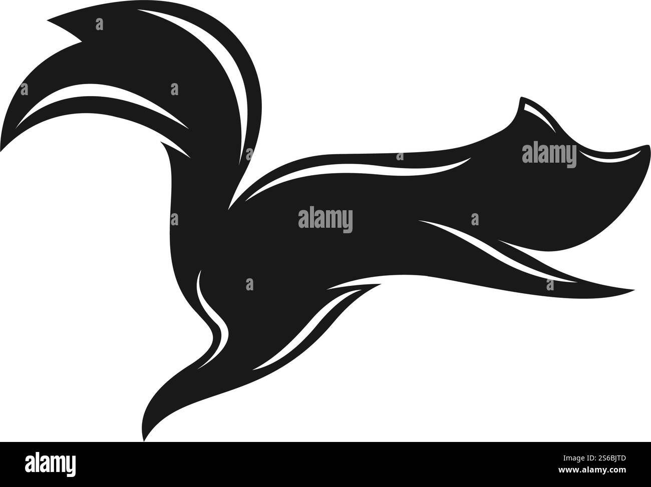 Conception de modèle de vecteur de logo d'illustration d'écureuil Illustration de Vecteur