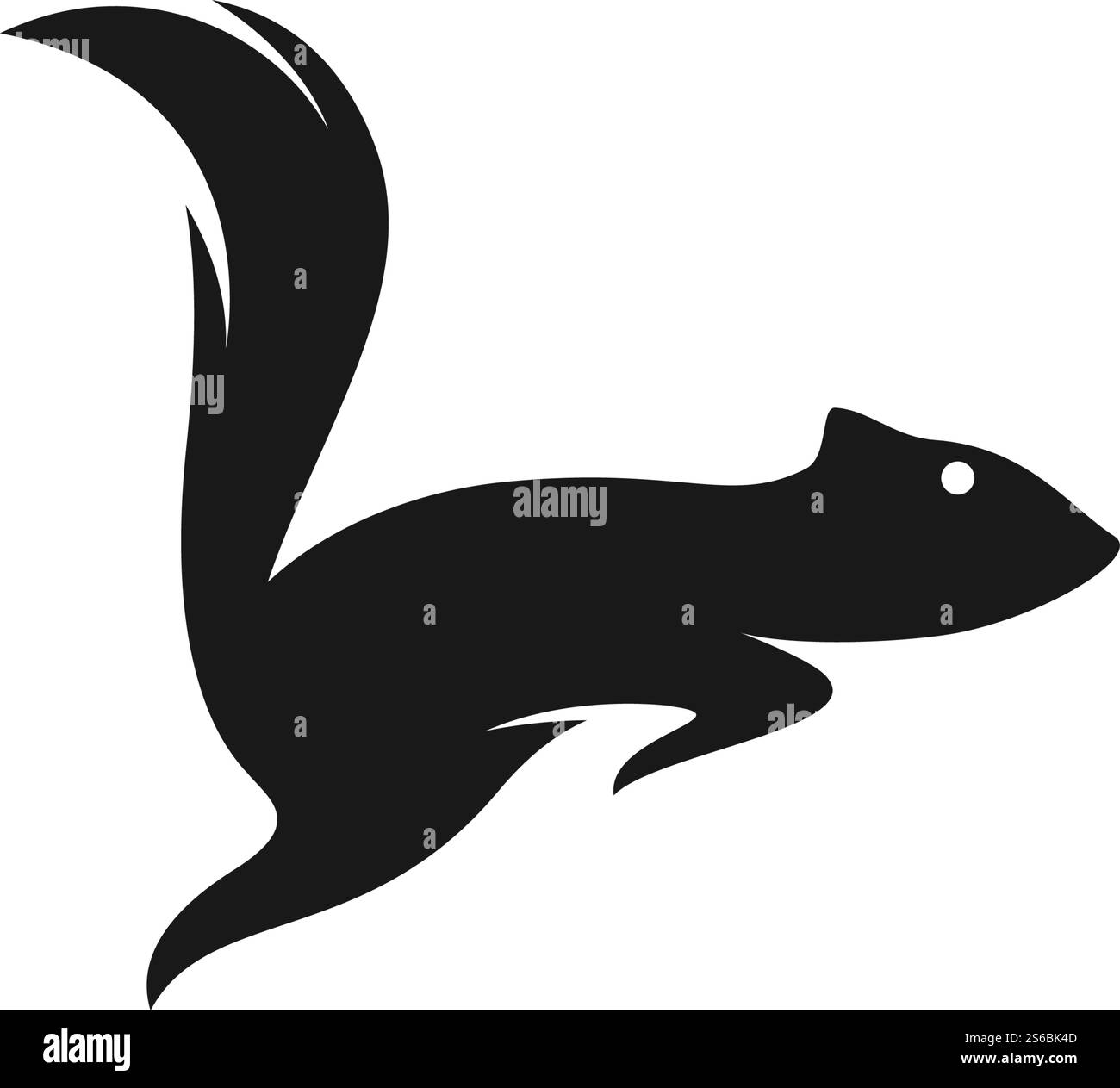 Conception de modèle de vecteur de logo d'illustration d'écureuil Illustration de Vecteur