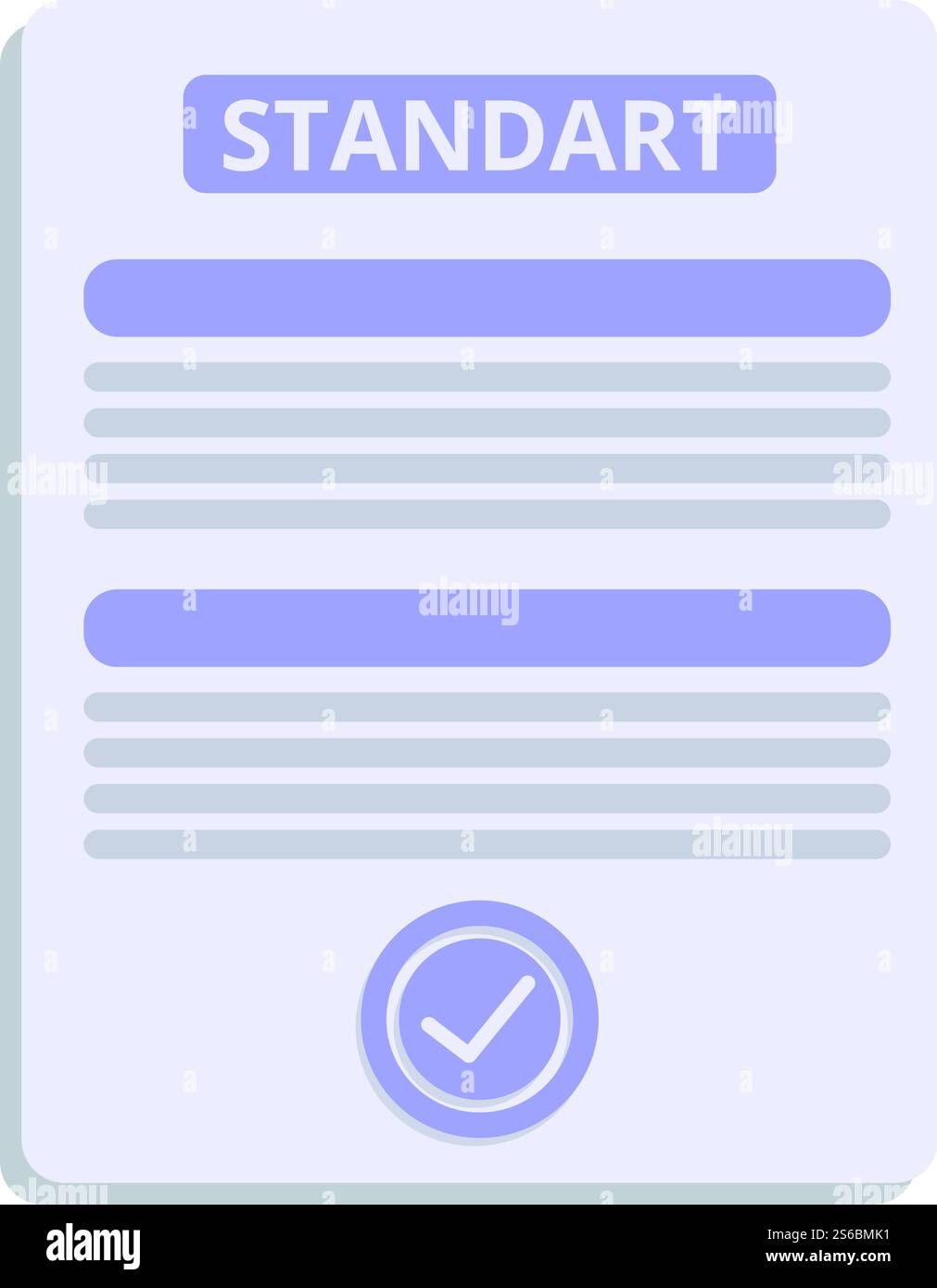 Icône standard accréditée. Dessin animé de l'icône vectorielle standard accréditée pour la conception de sites Web isolé sur fond blanc. Icône standard accréditée, style cartoon Illustration de Vecteur