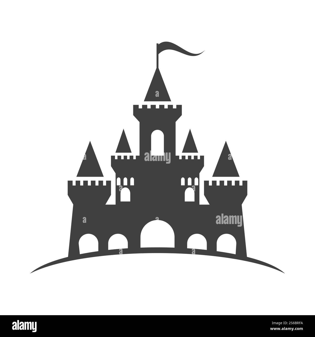 Logo Castle modèle vecteur symbole nature Illustration de Vecteur