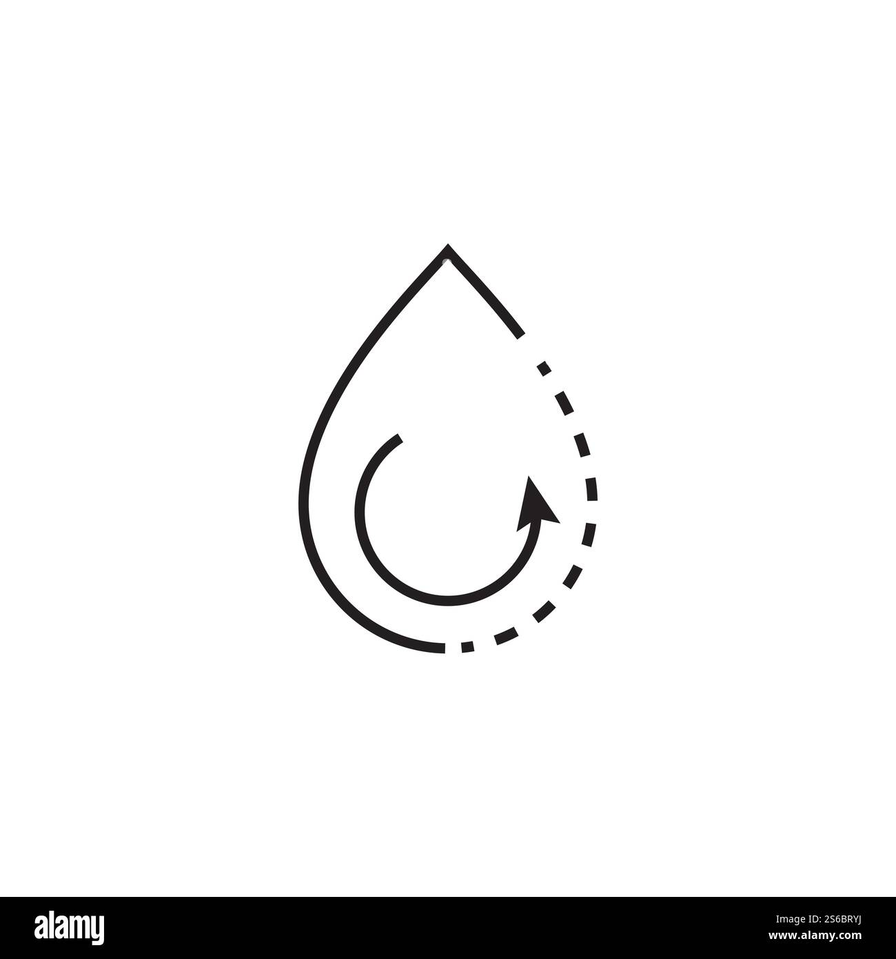 Goutte d'eau Modèle Logo vector illustration design Illustration de Vecteur