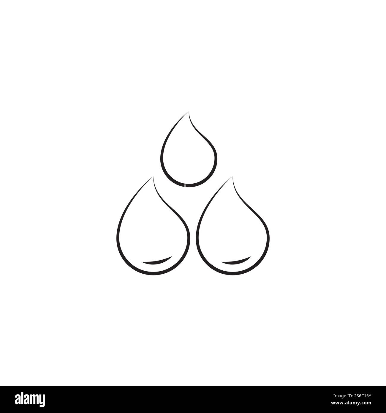 Goutte d'eau Modèle Logo vector illustration design Illustration de Vecteur
