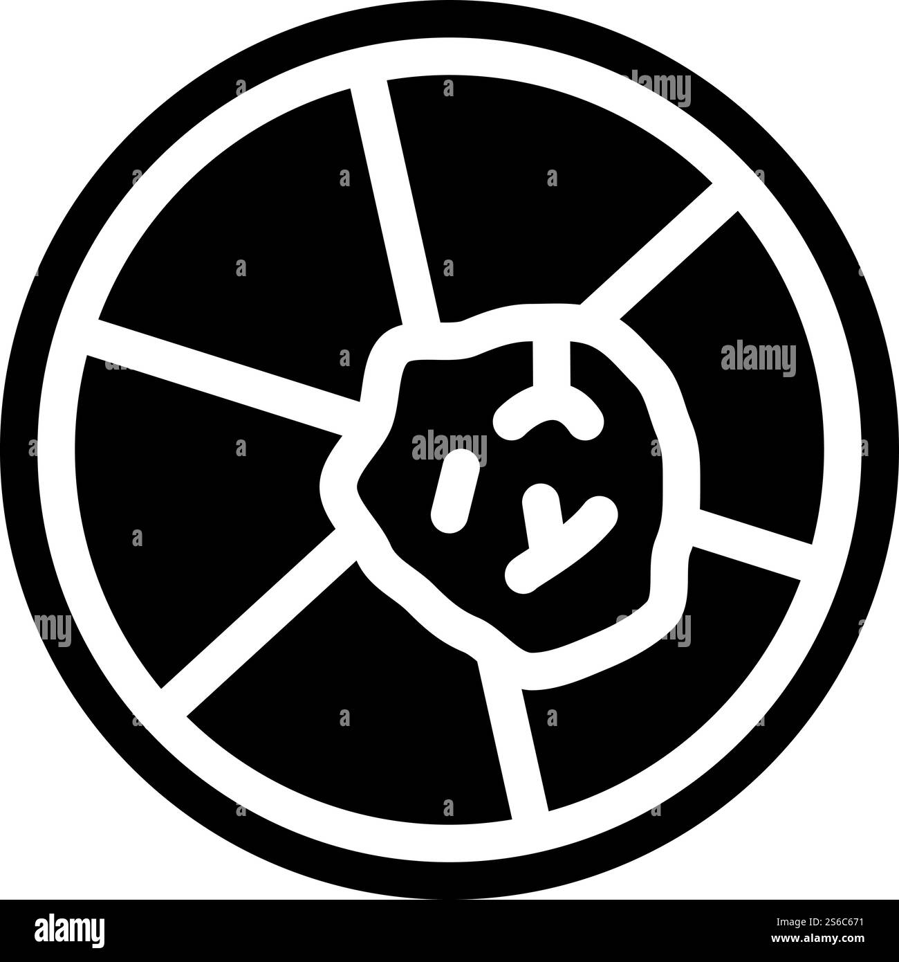 boîte de petri avec vecteur d'icône glyphe de biopsie. boîte de pétri avec signe de biopsie. illustration noire du symbole de contour isolé. boîte de petri avec illustration vectorielle d'icône de glyphe de biopsie Illustration de Vecteur