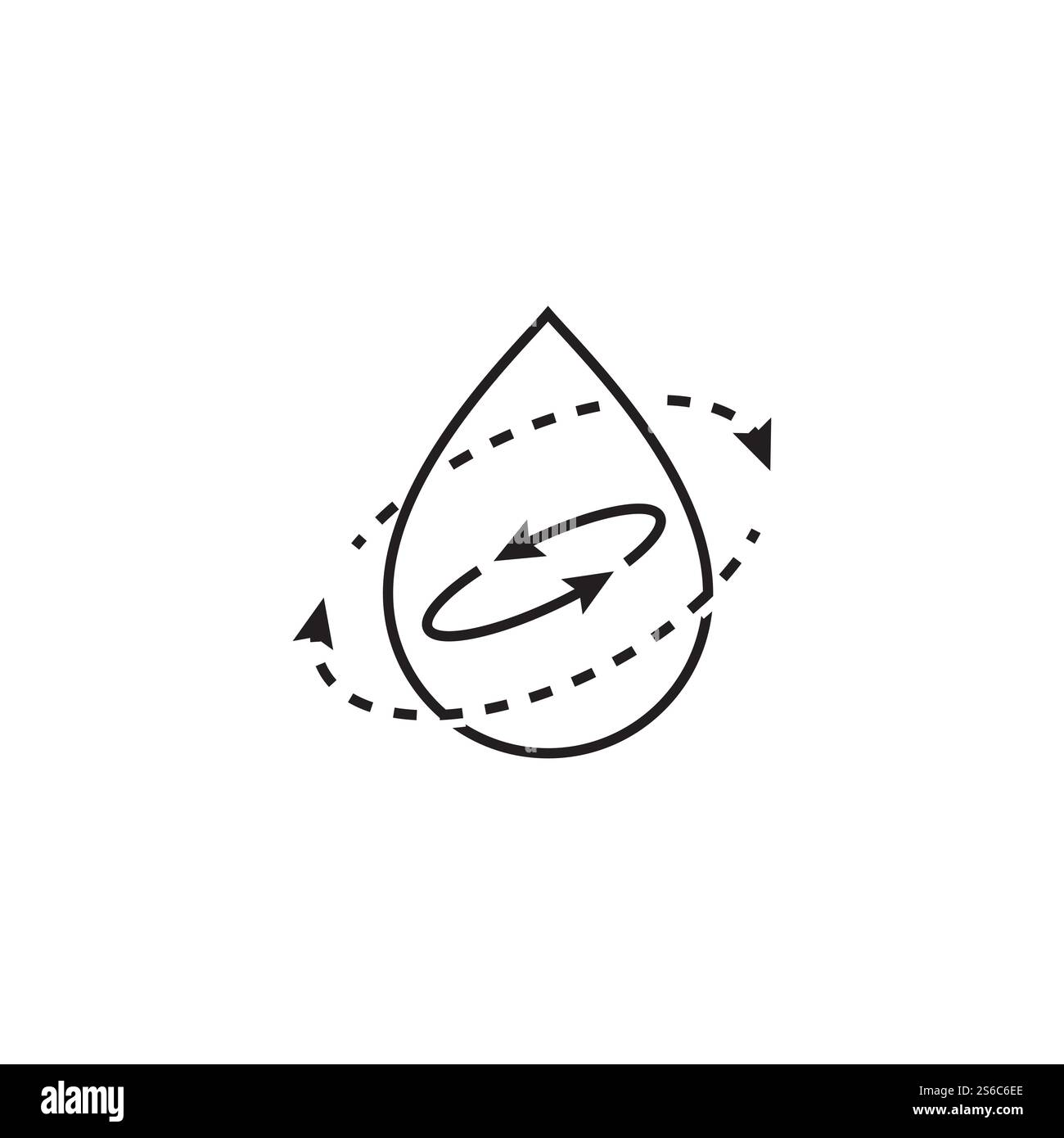 Goutte d'eau Modèle Logo vector illustration design Illustration de Vecteur