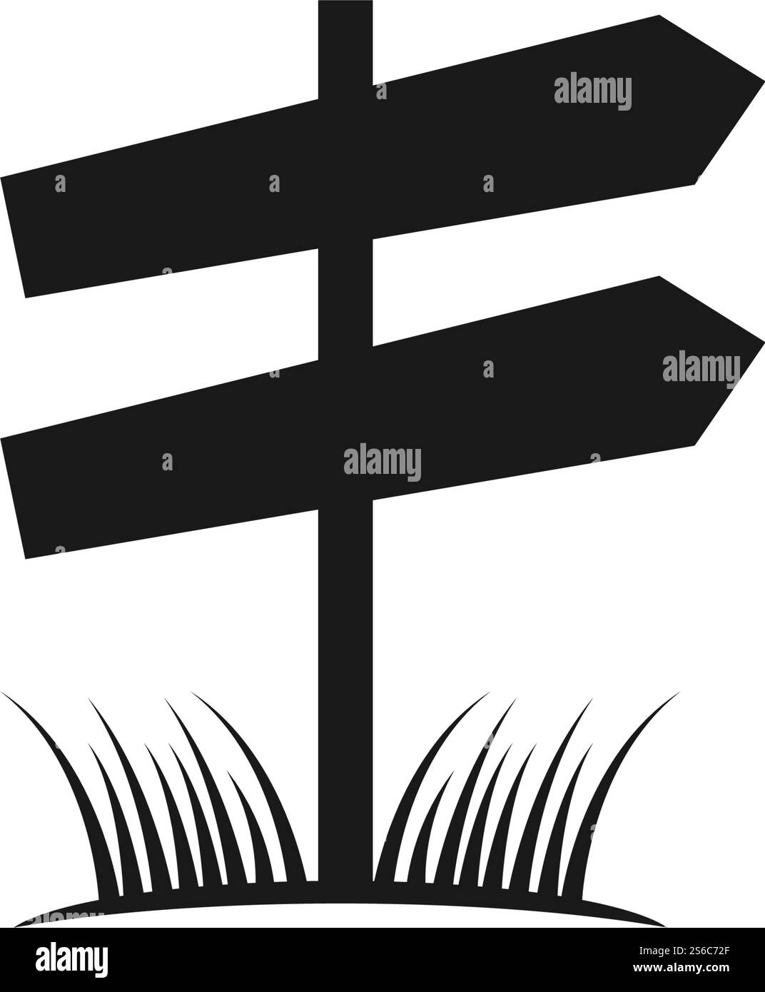 Vecteur de conception plate d'icône de panneau routier Illustration de Vecteur