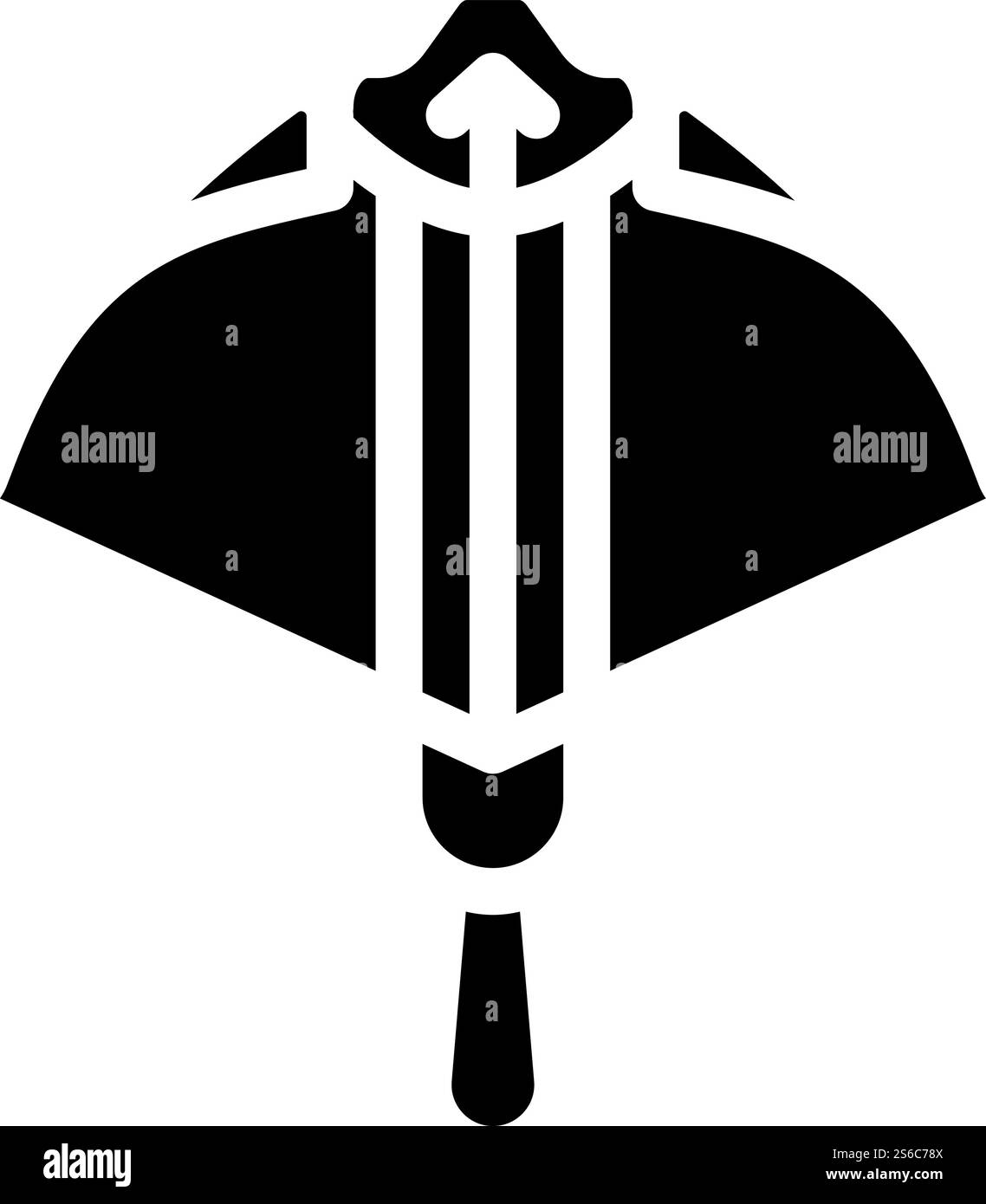 vecteur d'icône de glyphe d'arme médiévale arbalète. arbalète médiévale signe d'arme. illustration noire du symbole de contour isolé. illustration vectorielle d'icône de glyphe d'arme médiévale d'arbalète Illustration de Vecteur