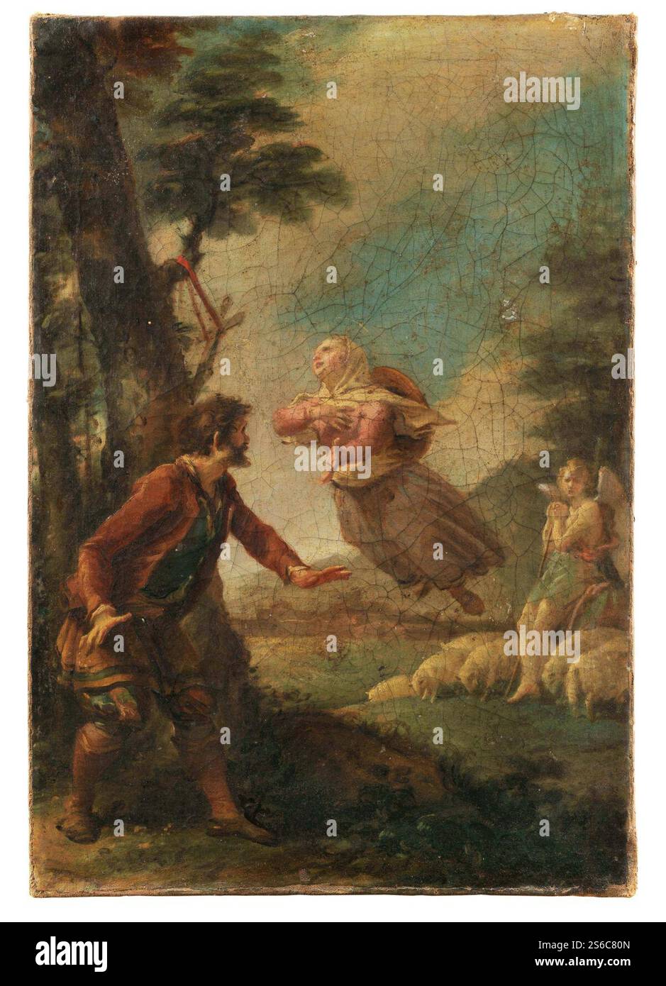 Giuseppe Cades scène de la vie de Saint Germaine cousin. Banque D'Images