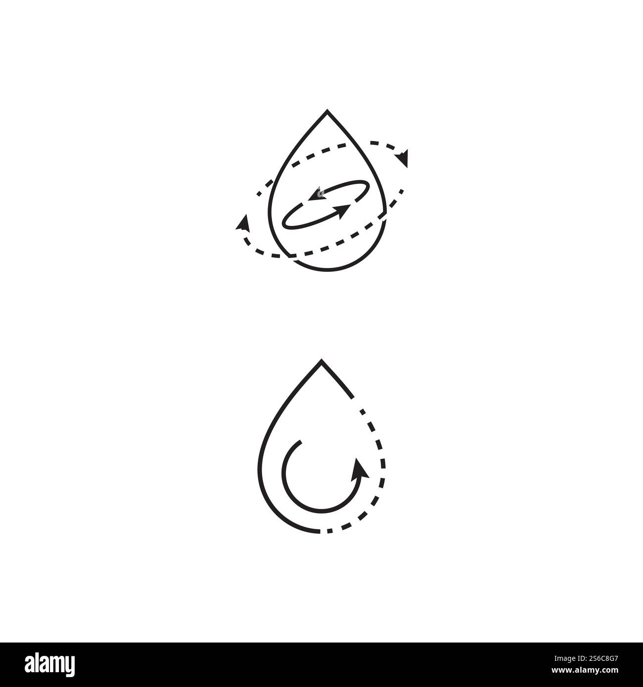 Goutte d'eau Modèle Logo vector illustration design Illustration de Vecteur