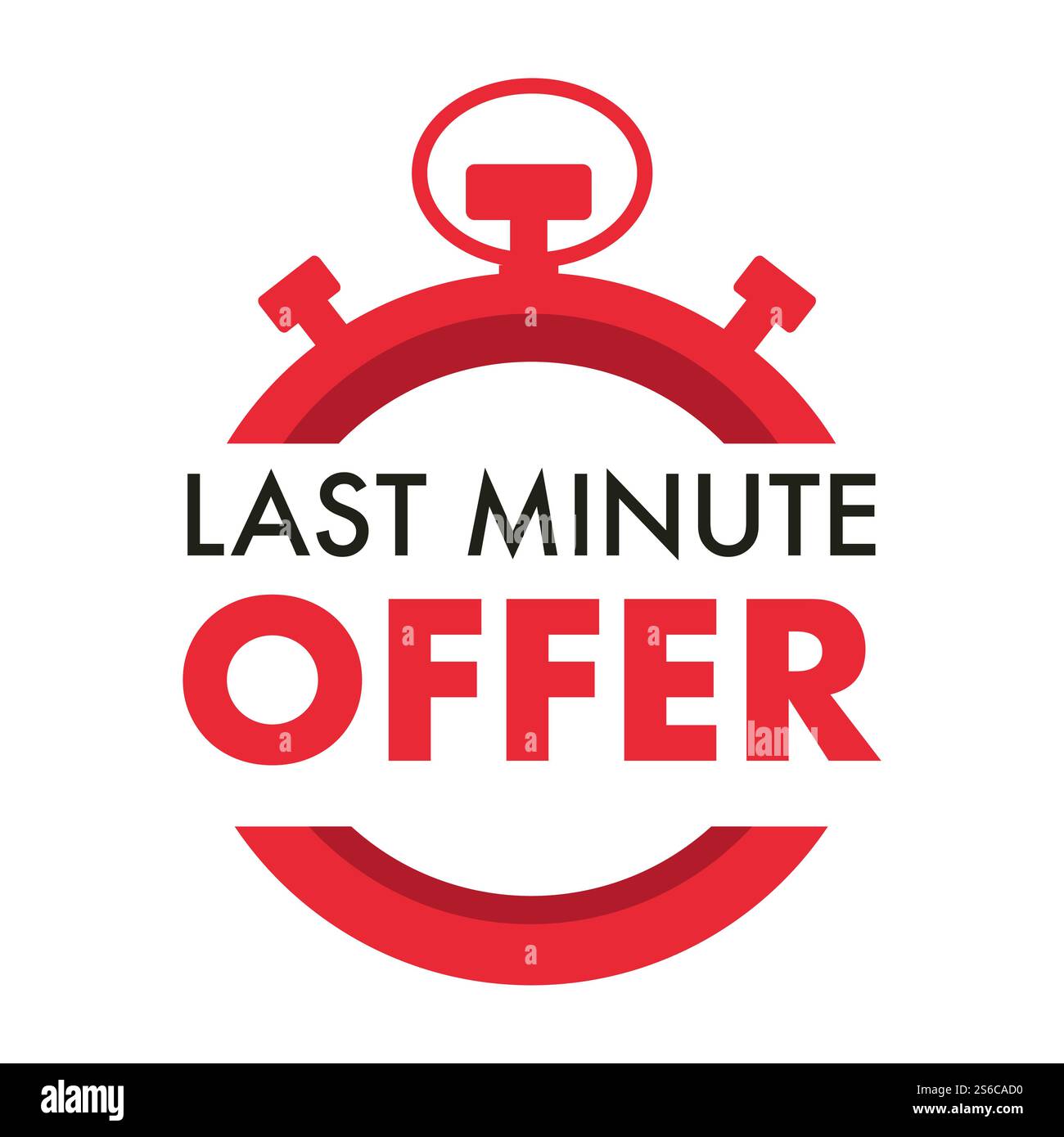 Compte à rebours, offre de dernière minute, ventes d'un jour et vecteur d'icône isolé de minuterie ou de chronomètre. Autocollant promo, promotion spéciale limitée aux entreprises, emblème ou logo Best Deal. Symbole du cadran de l'horloge, cochant tim. Dernière minute offre une icône isolée, une minuterie ou un chronomètre Illustration de Vecteur