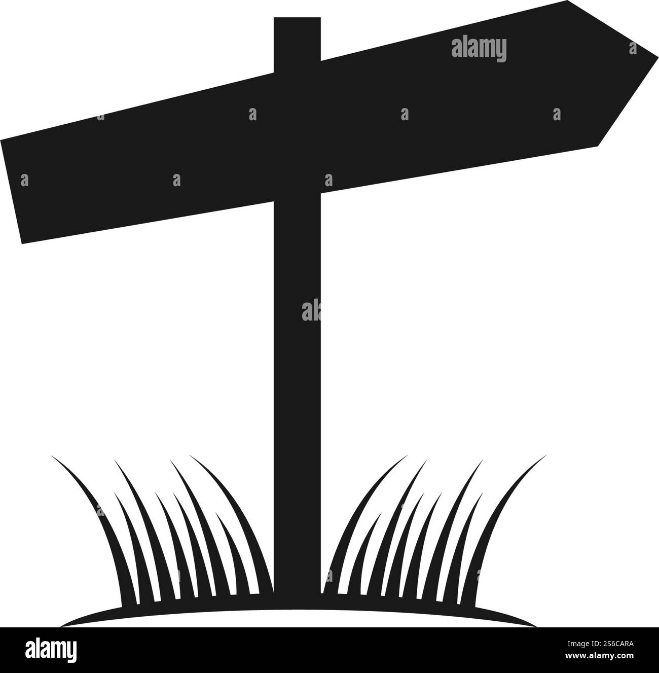 Vecteur de conception plate d'icône de panneau routier Illustration de Vecteur