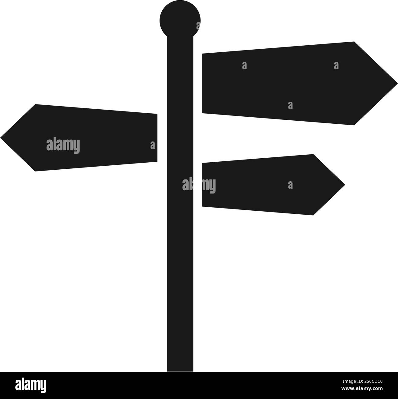 Vecteur de conception plate d'icône de panneau routier Illustration de Vecteur