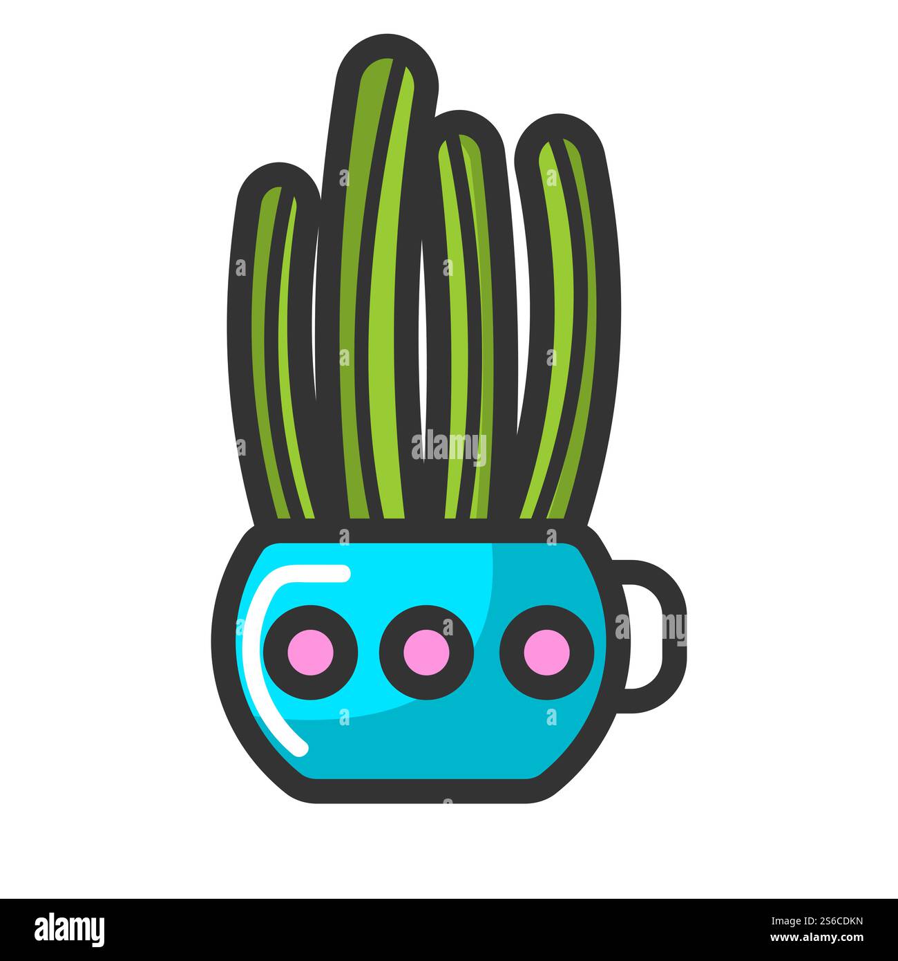 Plante de maison cactus en pot fleur d'intérieur avec des pointes ou des épines vecteur objet isolé verdure botanique décoration maison nature croissance et, culture végétation élément de conception intérieure espèce biologique. Cactus dans la plante de pot maison plante d'intérieur objet isolé de fleur Illustration de Vecteur
