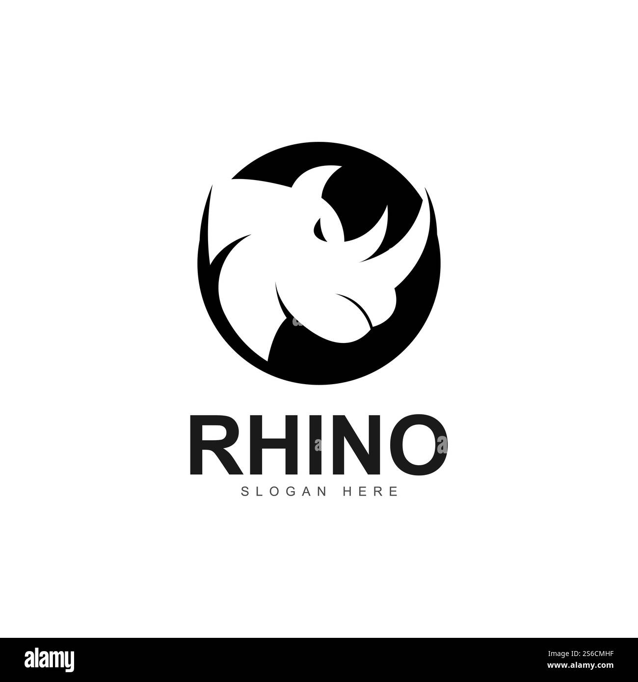 modèle d'illustration vectorielle d'icône de silhouette de tête de rhino Illustration de Vecteur modèle d'illustration vectorielle d'icône de silhouette de tête de rhino Illustration de Vecteur