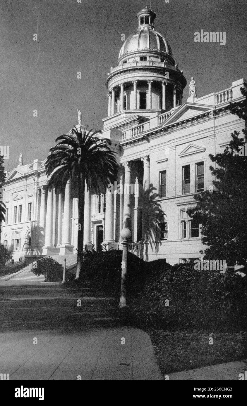 Palais de justice du comté de Fresno. Banque D'Images