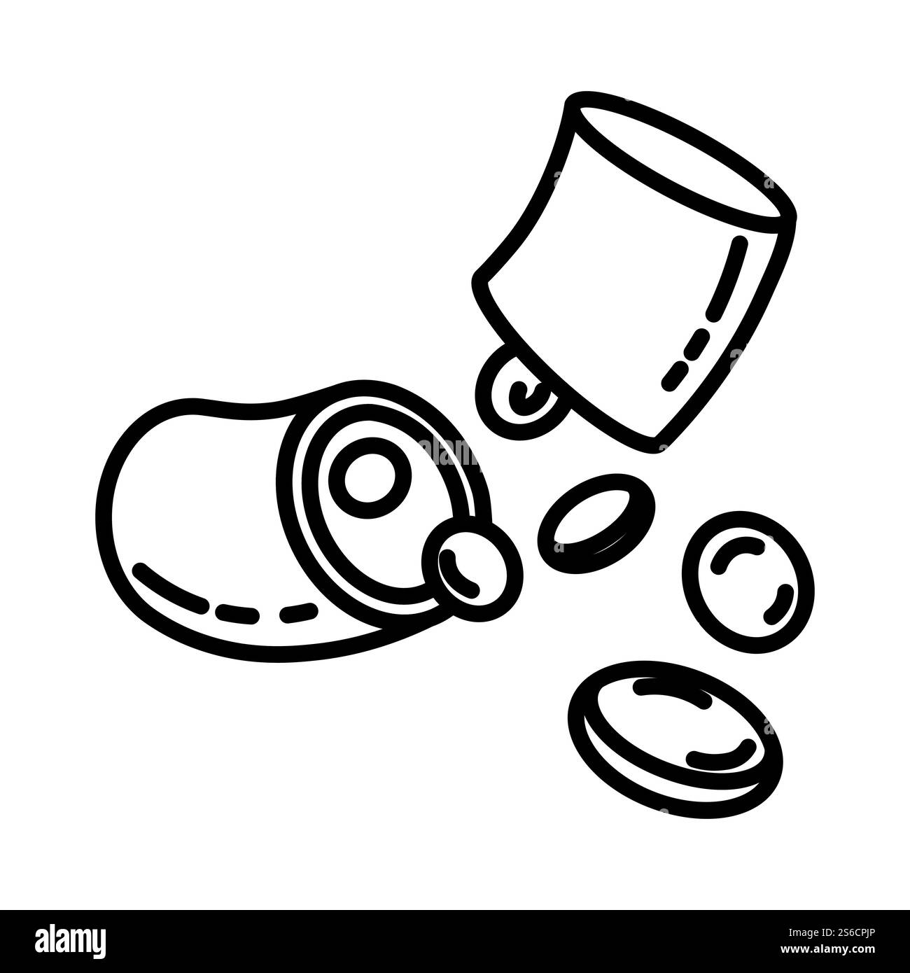 Vaisseau humain en coupe avec vecteur d'icône linéaire isolé de cellules sanguines. Hématologie médicale, macroérythrocytes, flux d'hémoglobine, flux plasmatique. Anatomie de l'artère saine, symbole de contour de médicament. Icone linéaire isolé de cellules sanguines dans un vaisseau humain Illustration de Vecteur