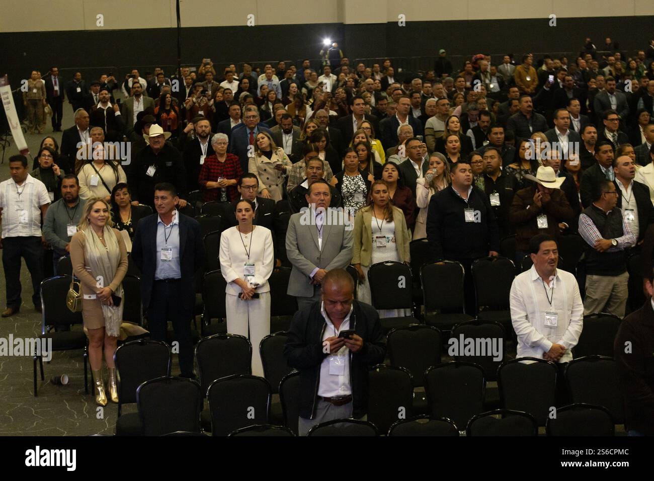 Mexico, Mexique. 16 janvier 2025. La Présidente du Mexique, Claudia Sheinbaum Pardo, a dirigé la réunion municipale nationale, à laquelle ont également participé les gouverneurs et les maires du pays, pour engager un dialogue sur les projets de développement. L'événement s'est tenu au World Trade Center. (Crédit image : © Cristian Leyva/ZUMA Press Wire) USAGE ÉDITORIAL SEULEMENT! Non destiné à UN USAGE commercial ! Banque D'Images Mexico, Mexique. 16 janvier 2025. La Présidente du Mexique, Claudia Sheinbaum Pardo, a dirigé la réunion municipale nationale, à laquelle ont également participé les gouverneurs et les maires du pays, pour engager un dialogue sur les projets de développement. L'événement s'est tenu au World Trade Center. (Crédit image : © Cristian Leyva/ZUMA Press Wire) USAGE ÉDITORIAL SEULEMENT! Non destiné à UN USAGE commercial ! Banque D'Images
